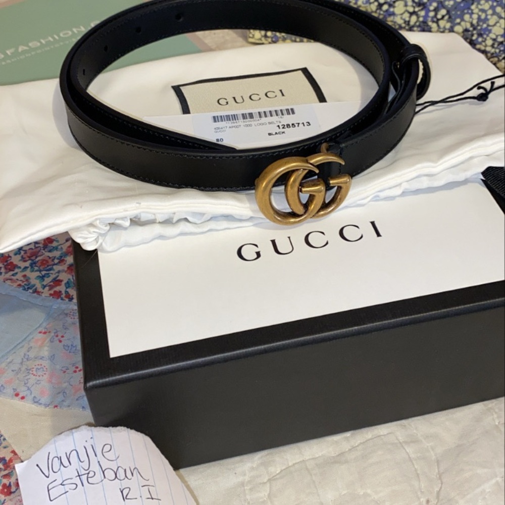 Gucci GG Marmont leather belt